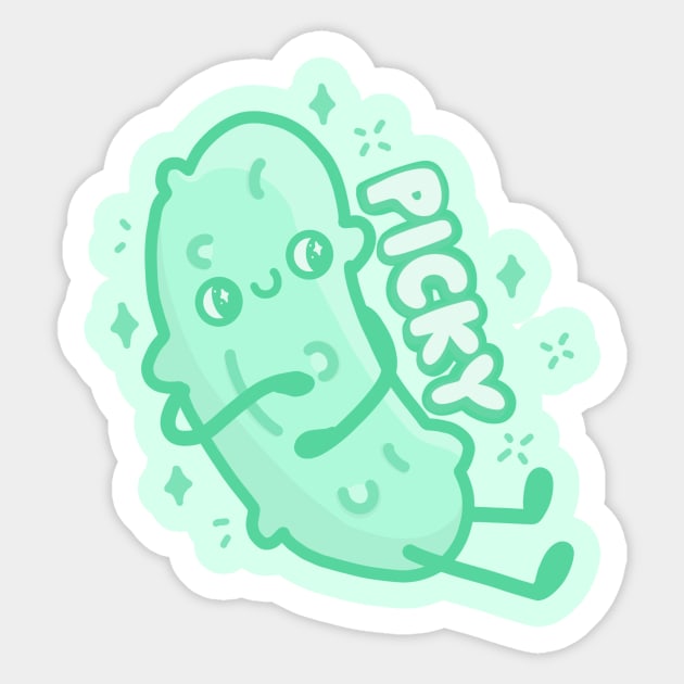 Picky Pickle Sticker by sadsquatch